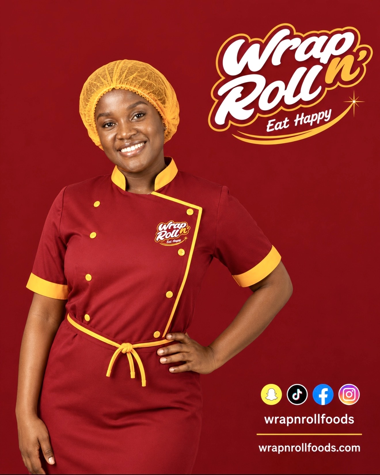 Wrap n' Roll chef and founder